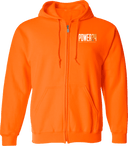Full Zip Hoodies - Power 24 Session I 2026 (White & Gold Bold Inline Wordmark)