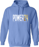 Hoodies - Power 24 Session I 2026 (White & Gold Bold Inline Wordmark)
