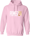 Hoodies - Power 24 Session I 2026 (White & Gold Bold Inline Wordmark)