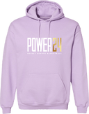 Hoodies - Power 24 Session I 2026 (White & Gold Bold Inline Wordmark)