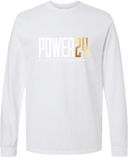 Long Sleeves - Power 24 Session I 2026 (White & Gold Bold Inline Wordmark)