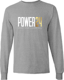 Long Sleeves - Power 24 Session I 2026 (White & Gold Bold Inline Wordmark)