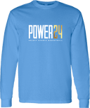 Long Sleeves - Power 24 Session I 2026 (White & Gold Bold Inline Wordmark)