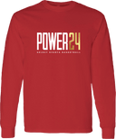 Long Sleeves - Power 24 Session I 2026 (White & Gold Bold Inline Wordmark)