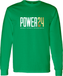 Long Sleeves - Power 24 Session I 2026 (White & Gold Bold Inline Wordmark)