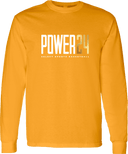 Long Sleeves - Power 24 Session I 2026 (White & Gold Bold Inline Wordmark)