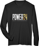 Performance Long Sleeves - Power 24 Session I 2026 (White & Gold Bold Inline Wordmark)