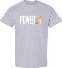 Short Sleeves - Power 24 Session I 2026 (White & Gold Bold Inline Wordmark)