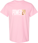 Short Sleeves - Power 24 Session I 2026 (White & Gold Bold Inline Wordmark)