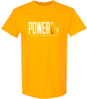 Short Sleeves - Power 24 Session I 2026 (White & Gold Bold Inline Wordmark)