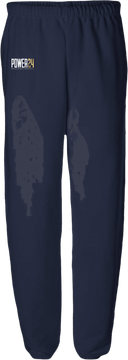 Sweatpants - Power 24 Session I 2026 (White & Gold Bold Inline Wordmark)