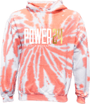 Tie-Dye Hoodies - Power 24 Session I 2026 (White & Gold Bold Inline Wordmark)