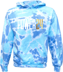 Tie-Dye Hoodies - Power 24 Session I 2026 (White & Gold Bold Inline Wordmark)