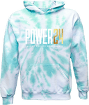 Tie-Dye Hoodies - Power 24 Session I 2026 (White & Gold Bold Inline Wordmark)