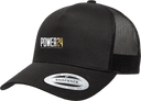Trucker Hat - Power 24 Session I 2026 (White & Gold Bold Inline Wordmark)