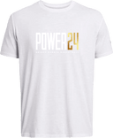 Under Armour Athletics Short Sleeve - Power 24 Session I 2026 (White & Gold Bold Inline Wordmark)