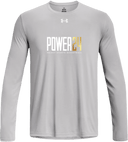 Under Armour Tech Team Long Sleeve - Power 24 Session I 2026 (White & Gold Bold Inline Wordmark)
