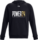 Under Armour Rival Fleece Hoodie - Power 24 Session I 2026 (White & Gold Bold Inline Wordmark)