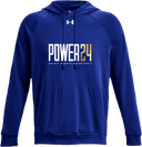 Under Armour Rival Fleece Hoodie - Power 24 Session I 2026 (White & Gold Bold Inline Wordmark)