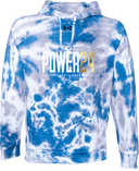 Under Armour Rival Fleece Hoodie Tie-Dye - Power 24 Session I 2026 (White & Gold Bold Inline Wordmark)