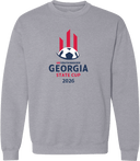 Crew Sweatshirt - USYS GA State Cup Finals (w3/3) 2026 (Red & Navy)