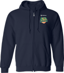 Full Zip Hoodies - Veolia Atlanta Pickleball Championships 2026(White text Peach)
