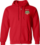 Full Zip Hoodies - Veolia Atlanta Pickleball Championships 2026(White text Peach)