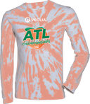 Tie-Dye Long Sleeves - Veolia Atlanta Pickleball Championships 2026(White text Peach)