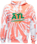 Tie-Dye Hoodies - Veolia Atlanta Pickleball Championships 2026(White text Peach)