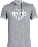 Under Armour Stadium Short Sleeve Hoodie - UA Grind Session I 2026 (White)