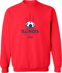 Crew Sweatshirt - USYS IL State Cup (w1/3) 2026 (Red & Navy)