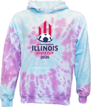 Tie-Dye Hoodies - USYS IL State Cup (w1/3) 2026 (Red & Navy)