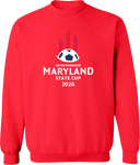 Crew Sweatshirt - USYS MD State Cup Spring (w5/6) 2026 (White & Red)