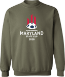 Crew Sweatshirt - USYS MD State Cup Spring (w5/6) 2026 (White & Red)