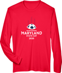 Performance Long Sleeves - USYS MD State Cup Spring (w5/6) 2026 (White & Red)