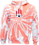 Tie-Dye Hoodies - USYS MD State Cup Spring (w5/6) 2026 (White & Red)