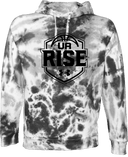 Under Armour Rival Fleece Hoodie Tie-Dye - UA Rise Girls Session l 2026 (Blackout)