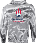 Tie-Dye Hoodies - USYS NC State Cup Finals 2026 (Red and Navy)