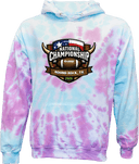 Tie-Dye Hoodies - Rise Flag Football National Championships 2026 (Bull Horns)