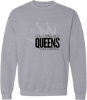 Crew Sweatshirt - Calling All Queens Invitational with Chae Campbell 2027 (B&W)