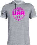 Under Armour Stadium Short Sleeve Hoodie - Boys UAA Session I 2026 (Full Pink)