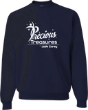 Crew Sweatshirt - Precious Treasures Invitational with Jade Carey (WI) 2027 (White)