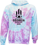 Tie-Dye Hoodies - USYS GA State Cup (w1/3) 2026 (Black Logo)