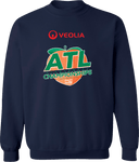 Crew Sweatshirt - Veolia Atlanta Pickleball Championships 2026 (Red Text Peach Logo)