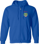 Full Zip Hoodies - Veolia Atlanta Pickleball Championships 2026 (Red Text Peach Logo)