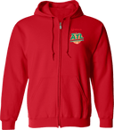 Full Zip Hoodies - Veolia Atlanta Pickleball Championships 2026 (Red Text Peach Logo)