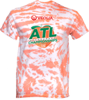 Tie-Dye Short Sleeves - Veolia Atlanta Pickleball Championships 2026 (Red Text Peach Logo)