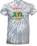 Tie-Dye Short Sleeves - Veolia Atlanta Pickleball Championships 2026 (Red Text Peach Logo)