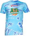 Tie-Dye Short Sleeves - Veolia Atlanta Pickleball Championships 2026 (Red Text Peach Logo)