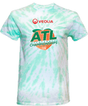 Tie-Dye Short Sleeves - Veolia Atlanta Pickleball Championships 2026 (Red Text Peach Logo)